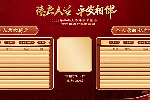意向会,意向金额填写,实时展示和排名,熹乐互动